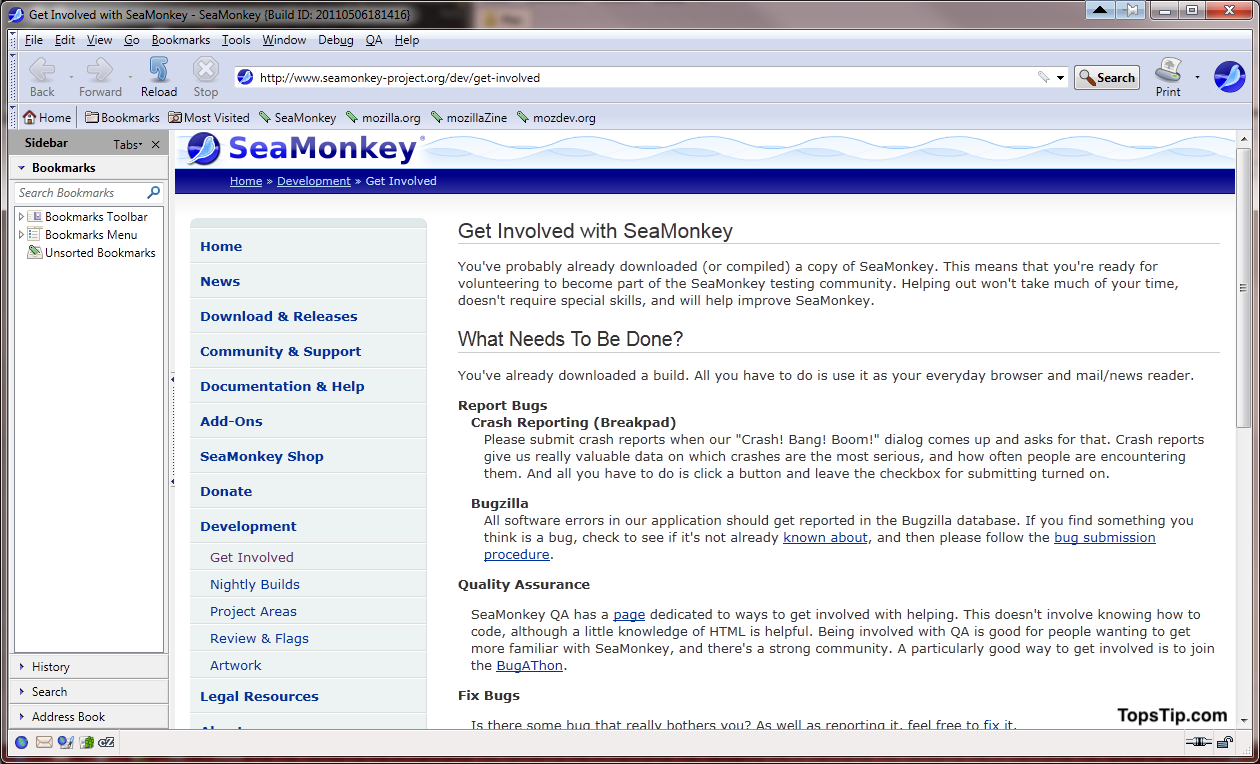 SeaMonkey browser