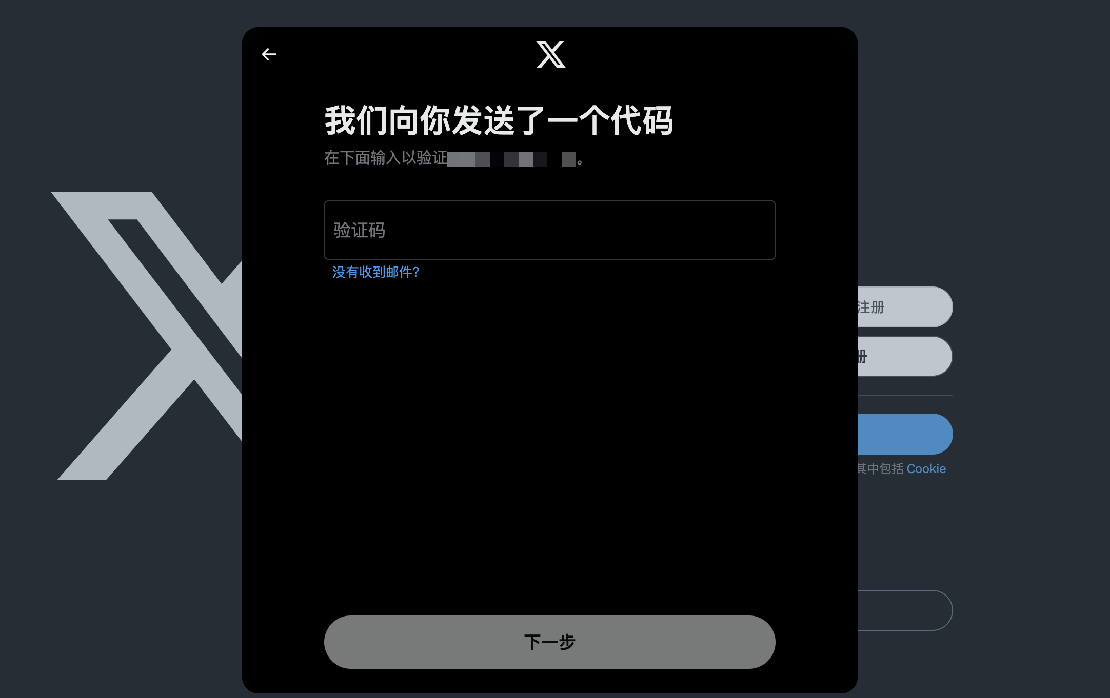 x 注册 邮箱验证吗