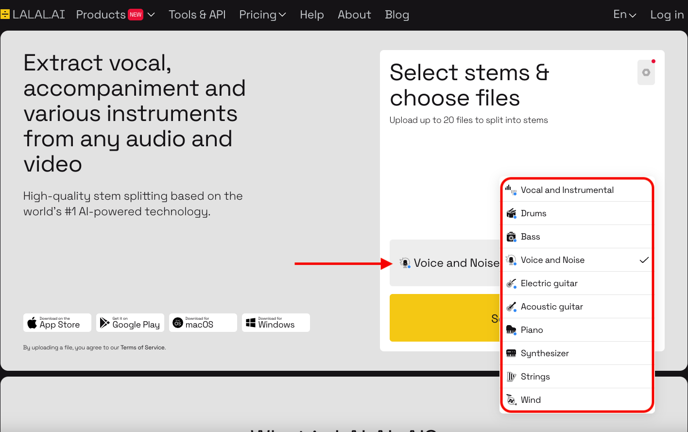 Step 2-Select the Stem