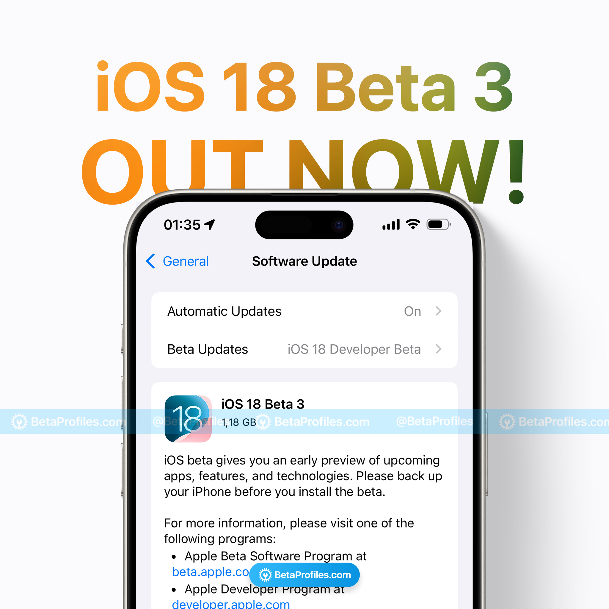 iOS 18 Beta 3 现已发布