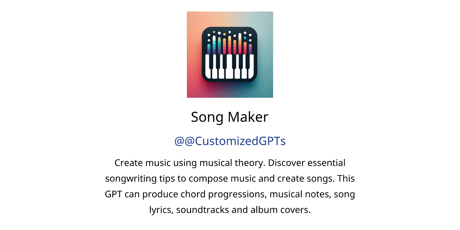 Song Maker GPT