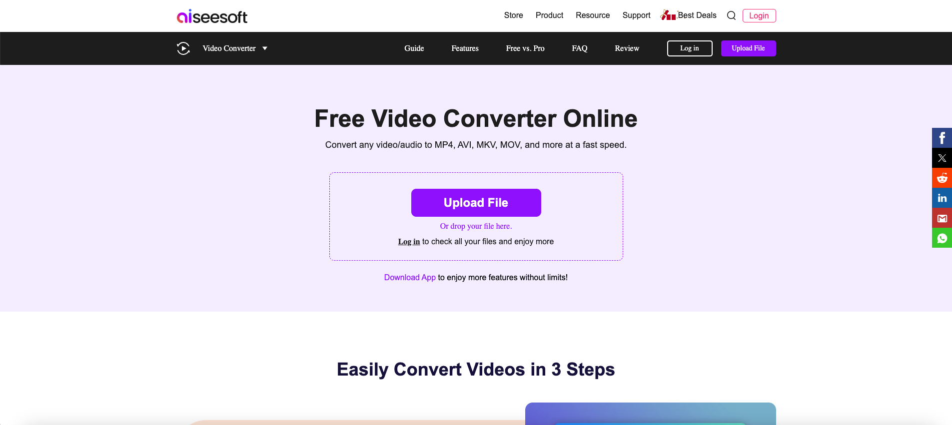 Aiseesoft - Free Online Video Converter