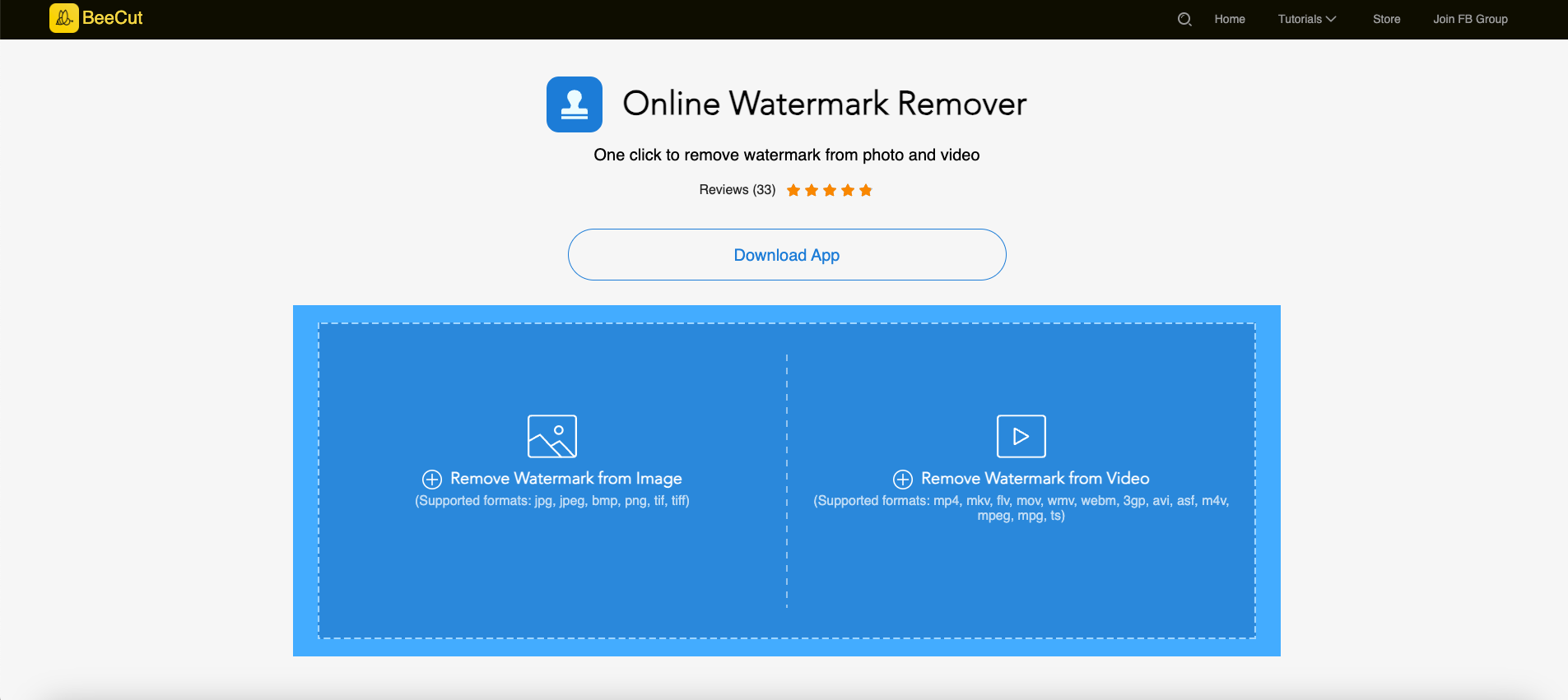 BeeCut - Online Watermark Remover