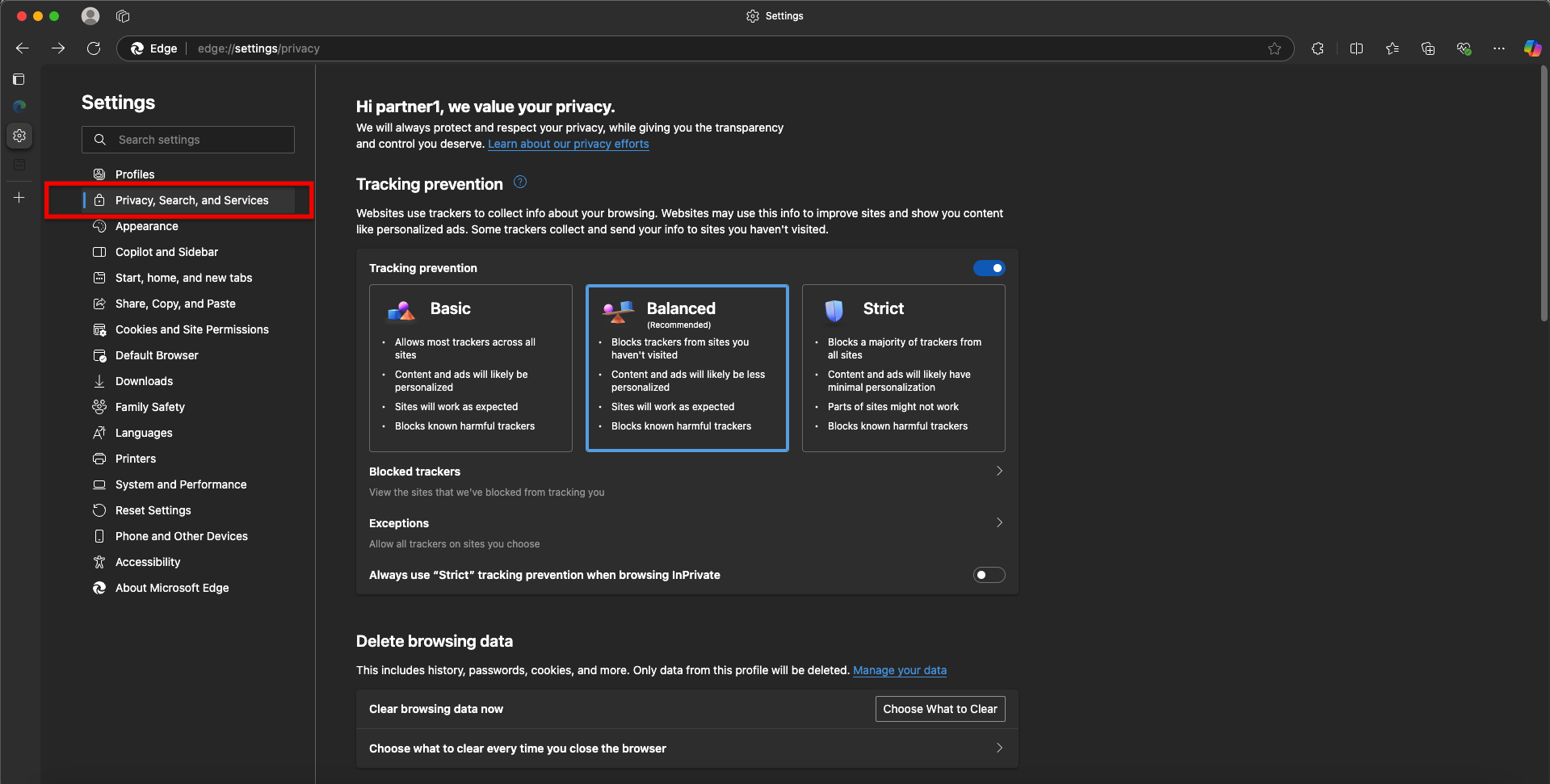 How to set up Edge to automatically delete cookies-2