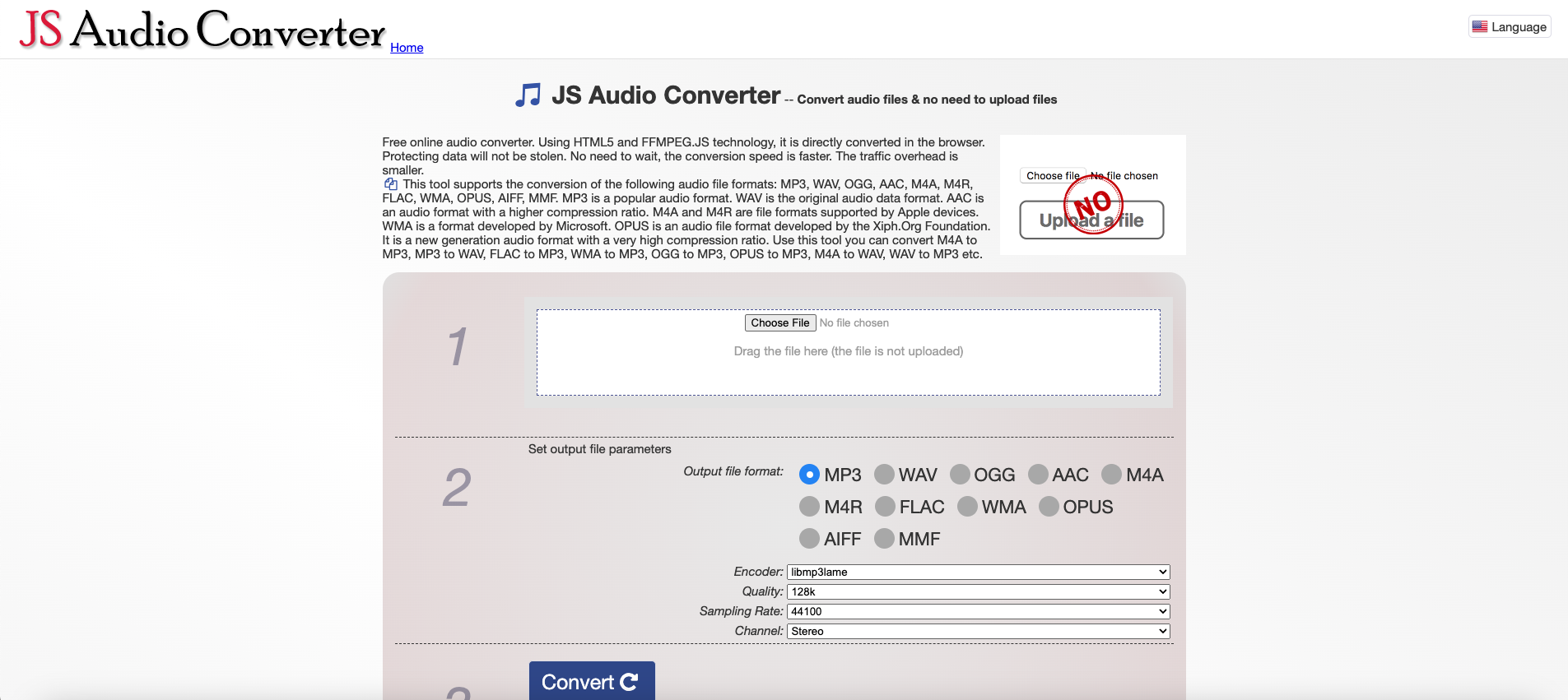 JS Audio Converter