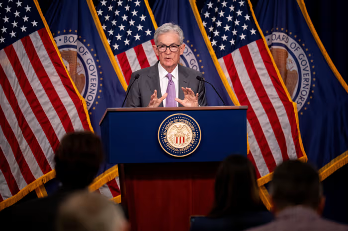 Jerome Powell Press Conference Photos