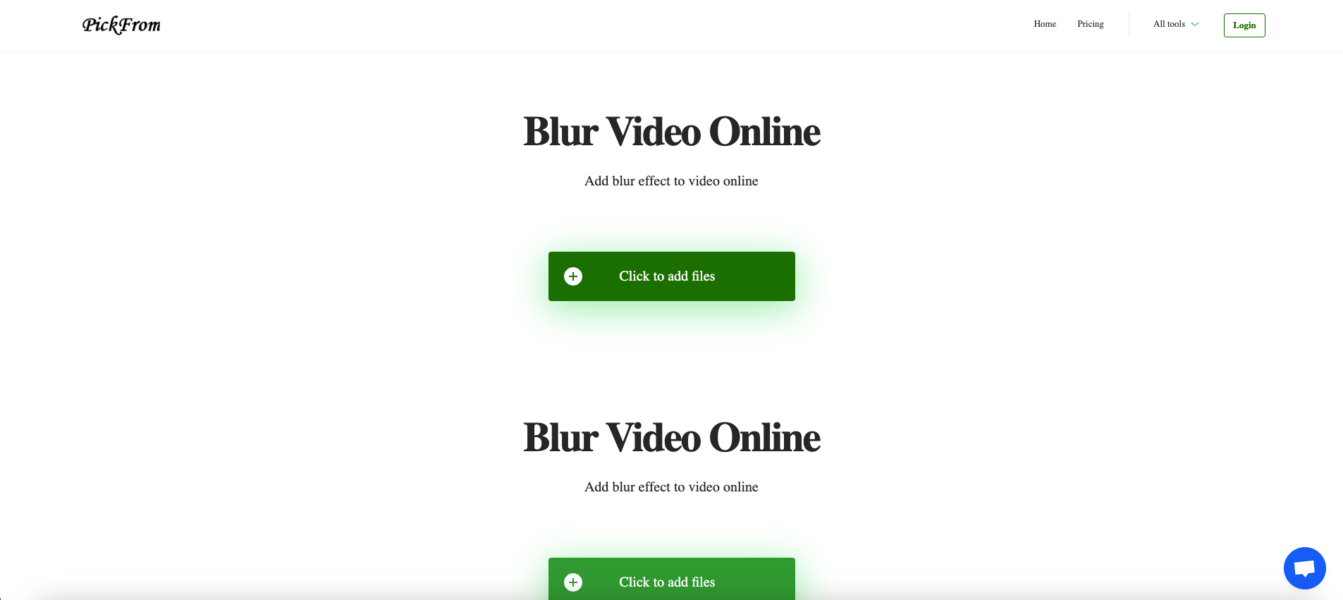 PickFrom - Blur Video Online