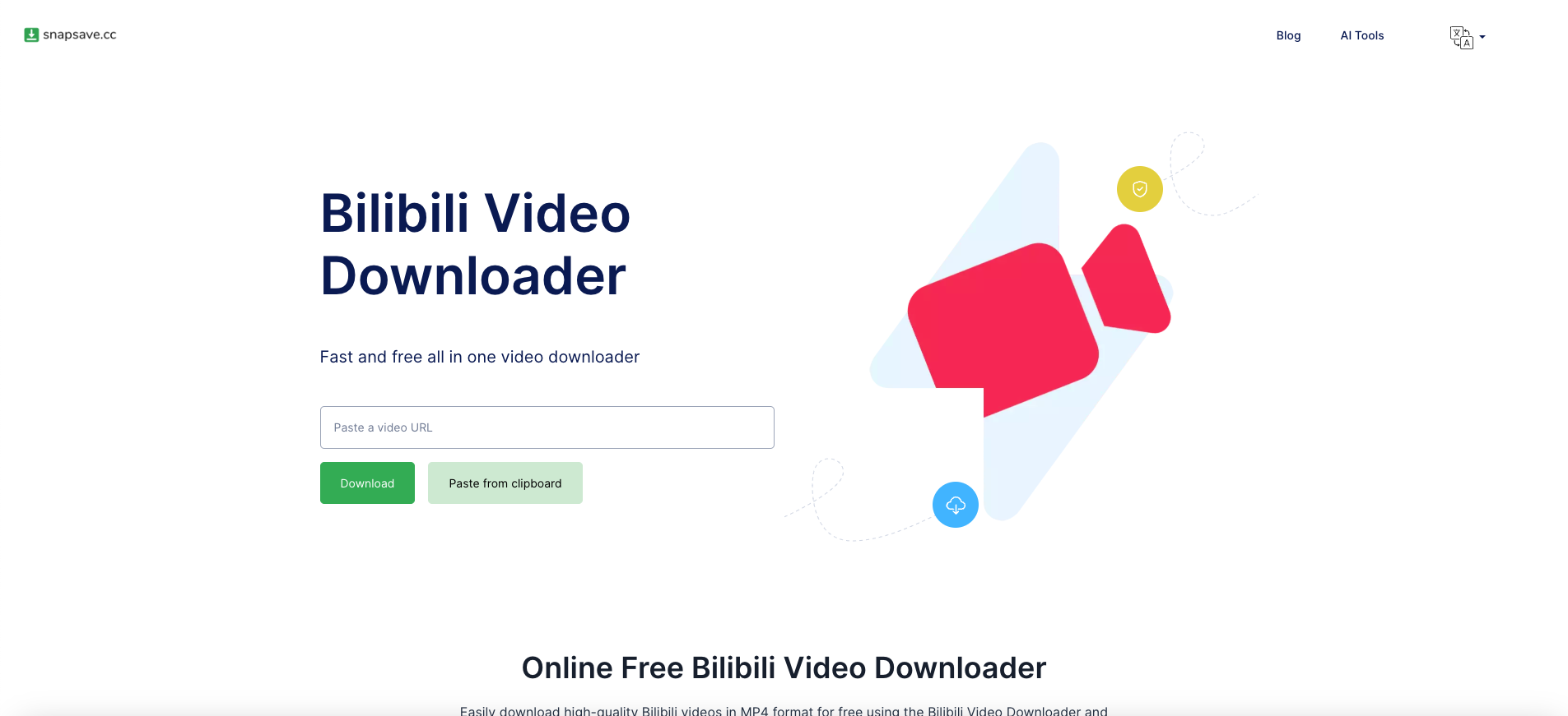 Snapsave - Bilibili Video Downloader