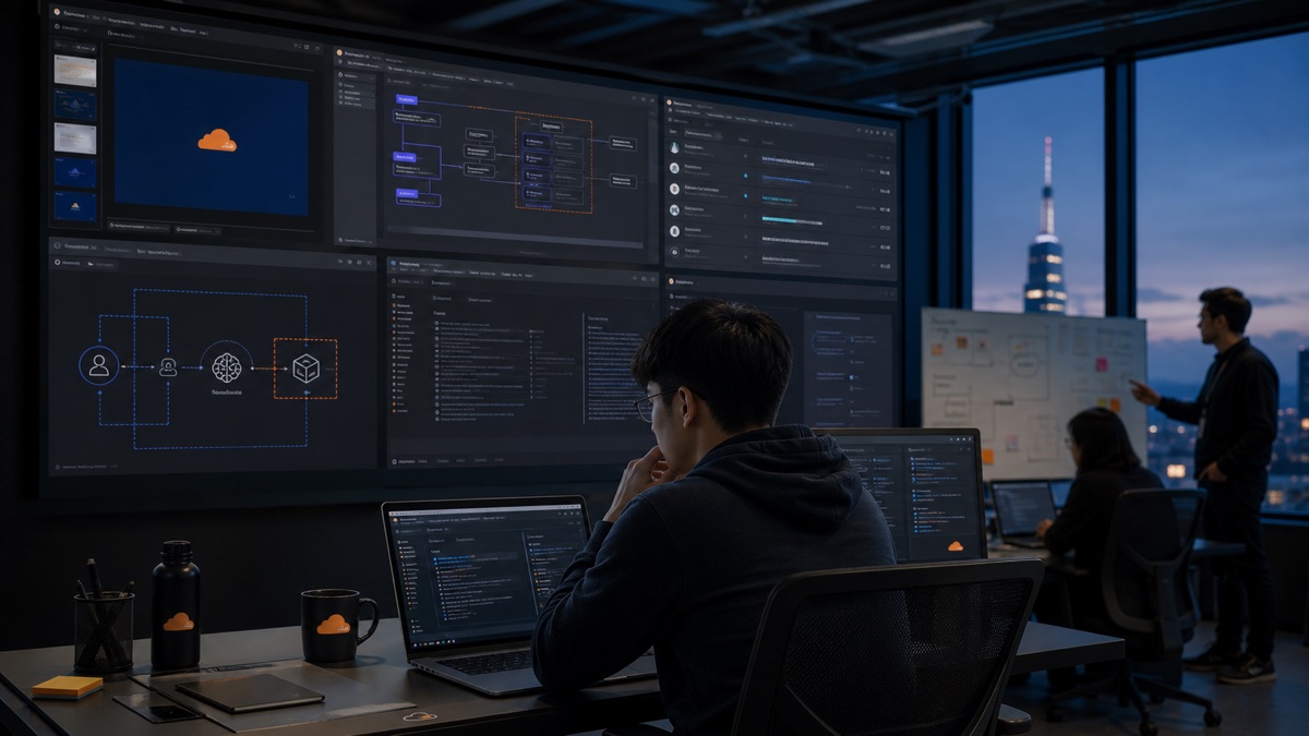 Cloudflare OS 企业 AI 工作环境中的代理、应用与权限控制界面